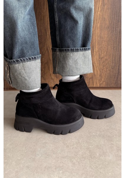 Siena Siyah Hakiki Deri Bot modelleri