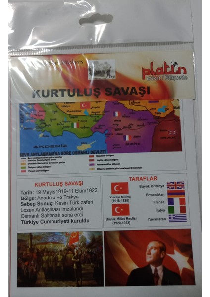 Platin Resimli Kurtuluşsavaşı Stickers