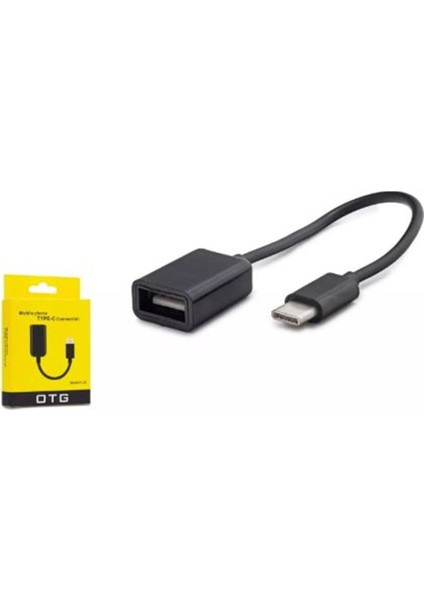 Hadron HDX1015 Type-C To USB F Kablo Siyah