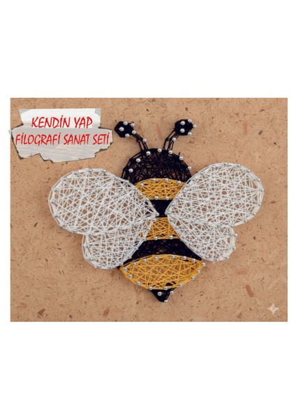 Ip Sanatı Dikkat Geliştirici El Becerisi Çocuk Montessori Eğitimi Filografi Hazır Set Arı fiyatları