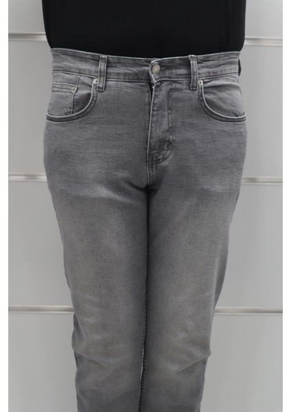 Fistan Store Erkek Gri Yüksek Bel Rahat Kesim Boru Paça Jean Pantolon fiyatları