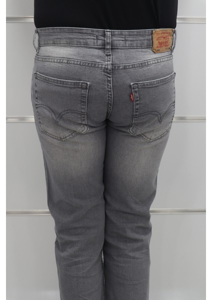 Fistan Store Erkek Gri Yüksek Bel Rahat Kesim Boru Paça Jean Pantolon indirimleri