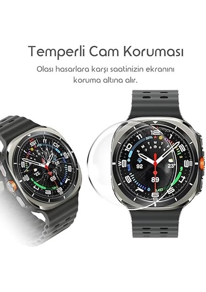 7 Ultra 47MM Için Uygulama Aparatlı Ekran 9h Sertliğinde Çizilmeye Karşı Koruyan Dokunma Hassasiyetini ve Görüntü Kalitesini Etkilemeyen Cam Filmi modelleri