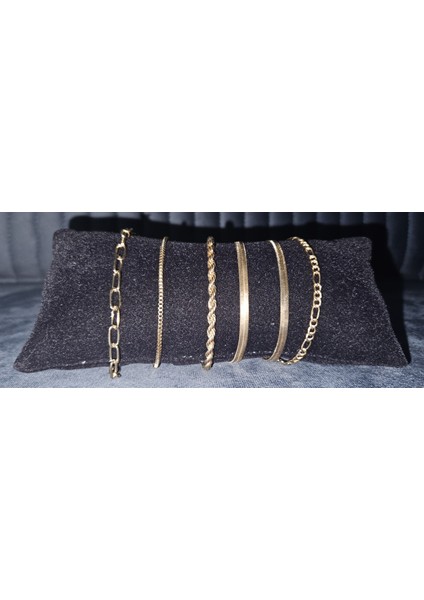 “altın Dokunuş” 6’lı Zincir Bileklik Seti