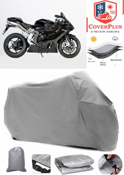 Mv Agusta F4 1000 R Motor Brandası Gri Motorsiket Brandası Motor Örtüsü Çadır Su Geçirmez Motosiklet Kılıfı Motor Brandası