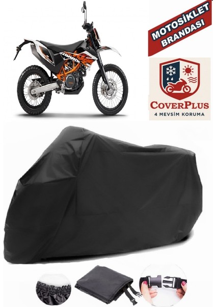 Ktm 690 Enduro R Motor Brandası Siyah Motorsiket Brandası Motor Örtüsü Çadır Su Geçirmez Motosiklet Kılıfı Motor Brandası