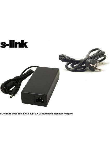 S-Link SL-NBA88 90W 19V 4.74A 4.8-1.7 Lg Notebook Adaptörü