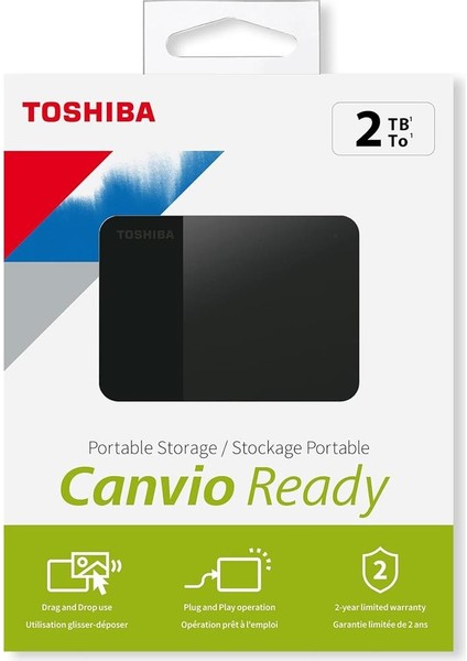 Toshiba 2tb Canvio Ready 2.5" Gen1 USB 3.2 Harici Harddisk (HDTP320EK3AA) fiyatları