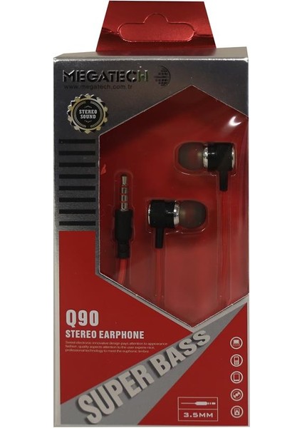 Megatech Q90 Kırmızı Mikrofonlu Kulaklık