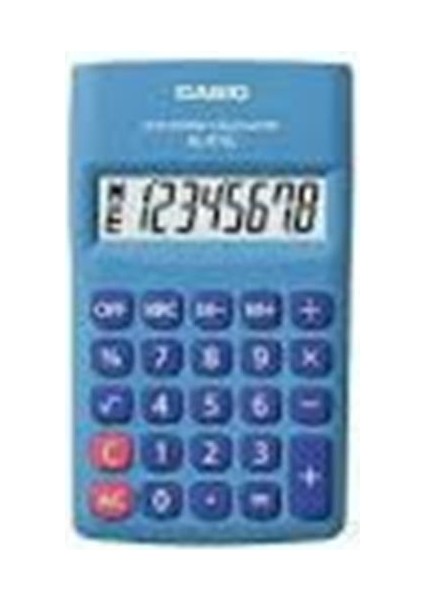 Casio HL-815L-BU 8 Hane Mavi Cep Tipi Hesap Makinesi
