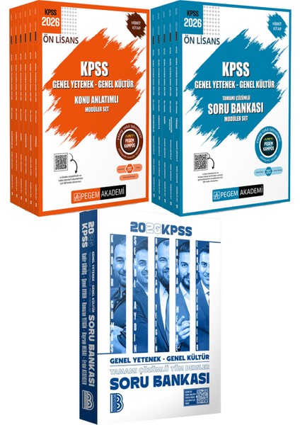 2026 Kpss Tüm Dersler Tamamı Çözümlü Soru Bankası - 2026 Kpss Ön Lisans Modüler Konu Soru