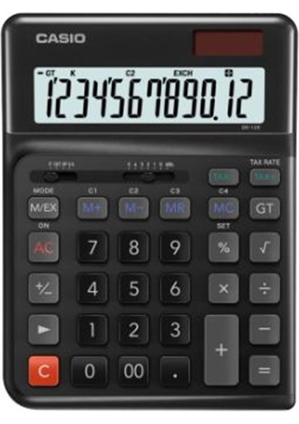 Casio DE-12E-BK Siyah 12 Hane Masa Üstü Ergonomik Tuşlu Hesap Makinesi fiyatları