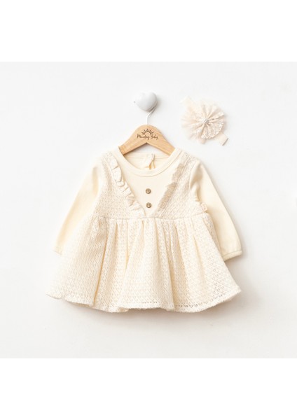 Kız Bebek Dantelli Mevlütlük Elbise