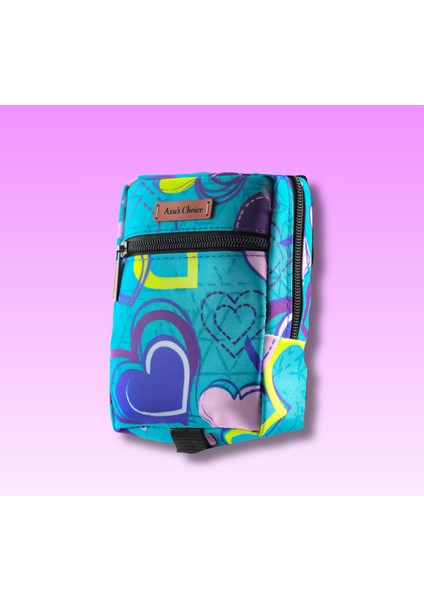 Köpek Tasmaya Takılabilir Mini Çanta – Kaka Poşeti, Ödül Maması ve Aksesuar Taşıma Çantası