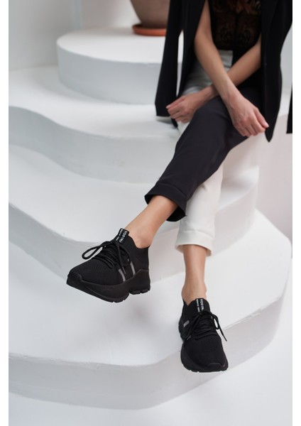Giulla Kadın Siyah Trıko Sneakers modelleri