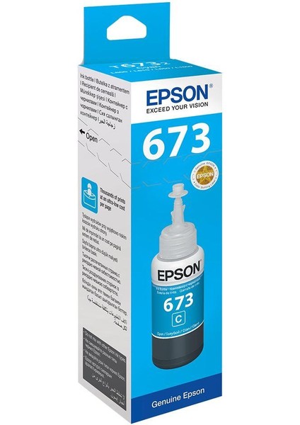Epson T6732 Cyan Mavi Şişe Mürekkep T67324A