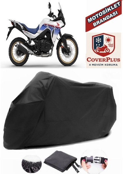 Honda Xl 750 Transalp Motor Brandası Siyah Motorsiket Brandası Motor Örtüsü Çadır Su Geçirmez Motosiklet Kılıfı Motor Brandası