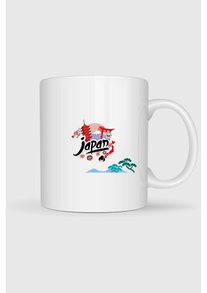 Mount Fuji Cherry Blossom Japonya Tasarımlı Kupa Bardak