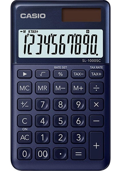 Casio SL-1000SC-NY Cep Tipi 10 Hane Lacivert Hesap Makinesi