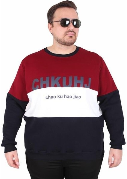 Büyük Beden Bisiklet Yaka 3ip Sweat Chao Ku 25721 Murdum fiyatları