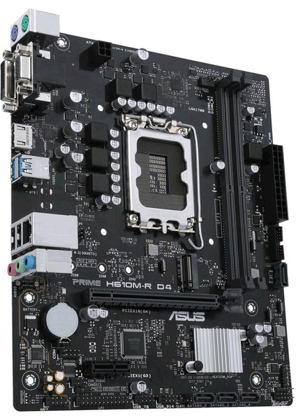 Asus Prıme H610M-R Ddr4 3200 Hdmı Dvı VGA M2 Usb3.2 Beyaz Kutu (Prıme H610M-R D4) Anakart