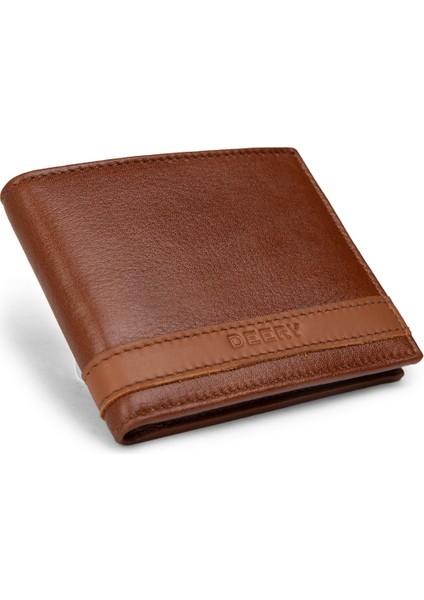 Hakiki Deri Taba Rengi Yatay Erkek Cüzdanı - 00313MTBAZ01 fiyatları