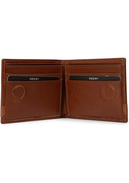 Hakiki Deri Taba Rengi Yatay Erkek Cüzdanı - 00313MTBAZ01 modelleri