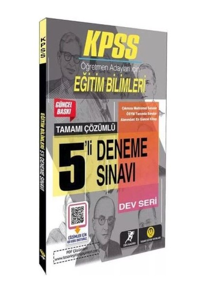 Tasarı 2024 Kpss Dev Kadro - Eğitim Bilimleri 5 Deneme