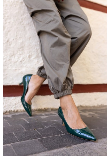 Oslo Kadın Ten Rugan Topuklu Ayakkabi