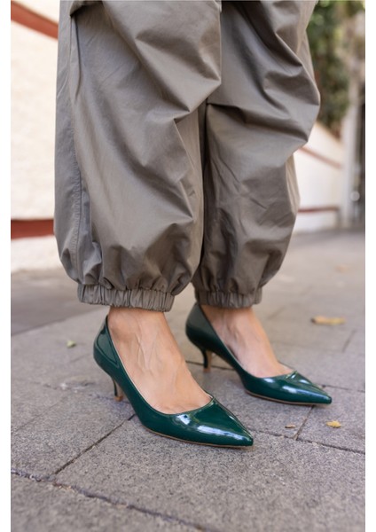 Oslo Kadın Ten Rugan Topuklu Ayakkabi