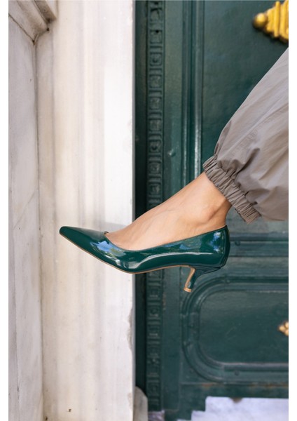 Oslo Kadın Ten Rugan Topuklu Ayakkabi