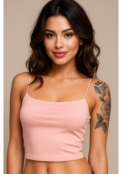 Ip Askılı Büstiyer Crop