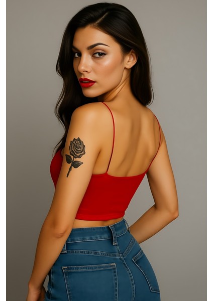 Ip Askılı Büstiyer Crop modelleri