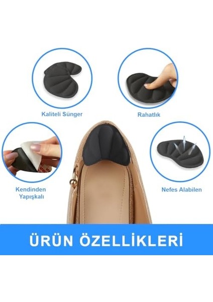 SP01 - Yapışkanlı Midye Bilek Koruma | Topuk Vurma Önleyici ve Ayakkabı Daraltma Yumuşak Sünger Ped (S-M) modelleri