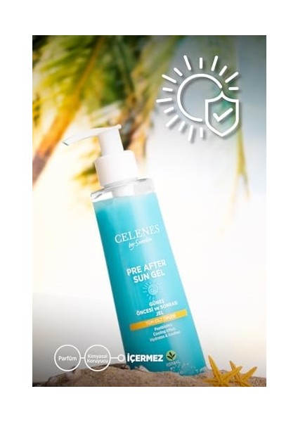 Celenes Herbal Güneş Öncesi ve Sonrası Nemlendirici ve Ferahlatıcı Jel