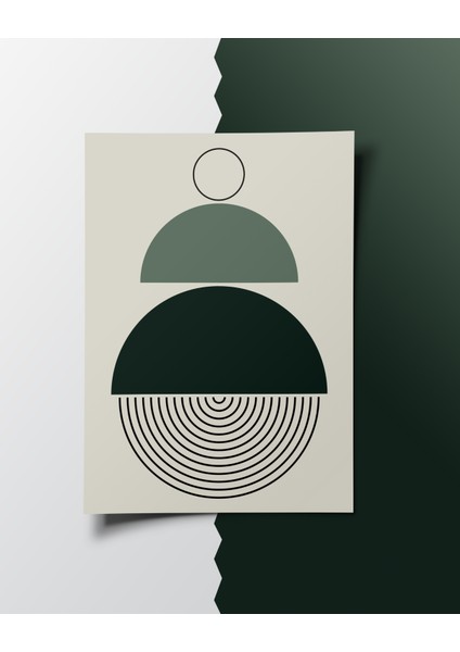 Rosa Art Çerçevesiz Poster, Dijital Baskı Soyut Yarım Daireler Poster, Soyut, Çerçeve Içine Poster fiyatları