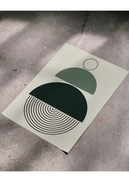 Rosa Art Çerçevesiz Poster, Dijital Baskı Soyut Yarım Daireler Poster, Soyut, Çerçeve Içine Poster indirimleri