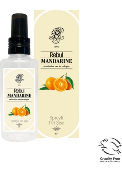 Rebul 125ML Mandalina Spreyli Kolonya Pet