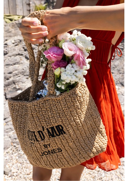 Maja Kadın Bej Hasir Handmade Plaj-Gunluk Çanta modelleri