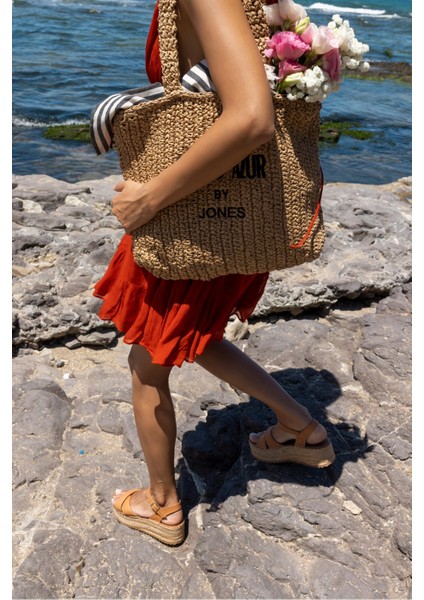 Maja Kadın Bej Hasir Handmade Plaj-Gunluk Çanta indirimleri