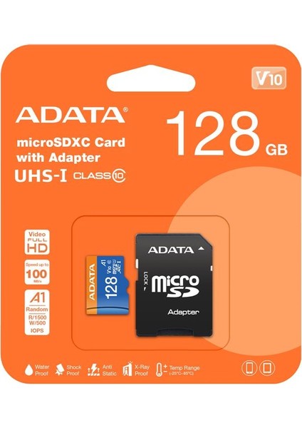 Adata 128GB Premier Microsdxc Card With Adapter Uhs-I CLASS10 V10 Hafıza Kartı fiyatları