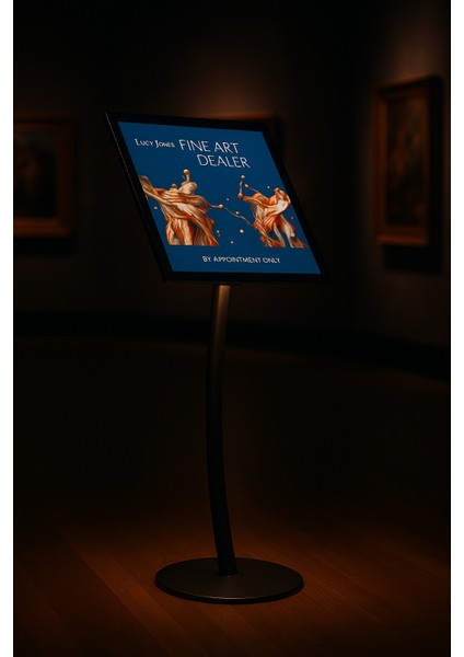 A3 21X29.7CM Curved LED Işıklı Siyah Renk Reklam ve Menü Panosu fiyatları