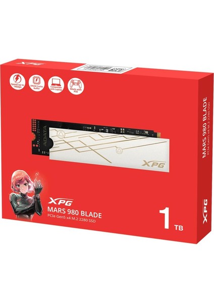 Xpg 1tb Mars 980 Blade 14.000MB-S-13.000MB-S Pcıe Gen5 X4 M.2 2280 SSD Harddisk (Ps5 Uyumlu) fiyatları