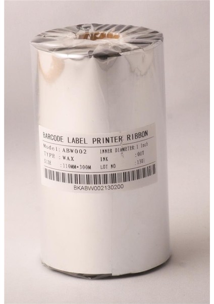 Ribbonsan RB00006 WX-10FBK 110-300MT Wax Ribbon