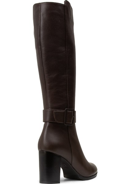 Kadın Hakiki Deri Kahverengi Çizme - A2137ZKHVC01 fiyatları