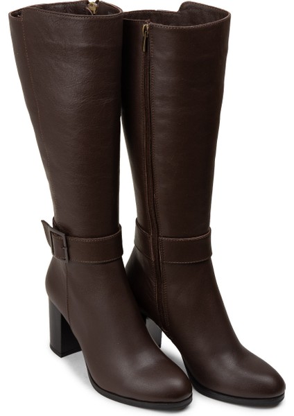 Kadın Hakiki Deri Kahverengi Çizme - A2137ZKHVC01 modelleri