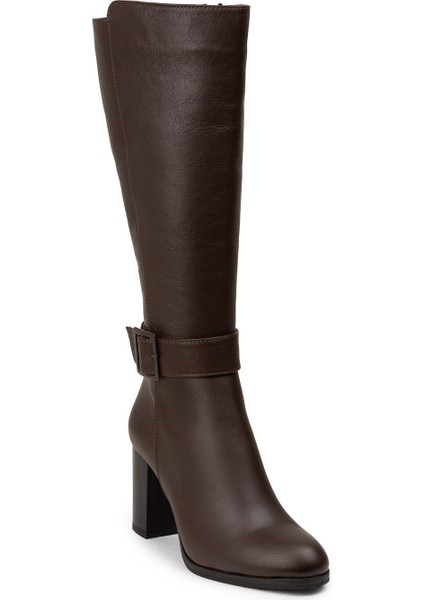 Kadın Hakiki Deri Kahverengi Çizme - A2137ZKHVC01 indirimleri