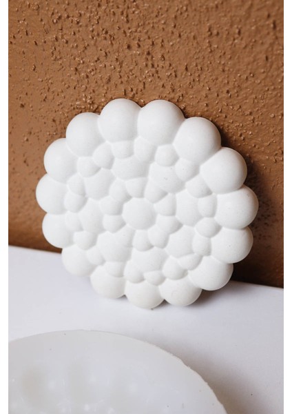 Taş Tozu Kalıbı – Dekoratif Bubble Yuvarlak Takı Tabağı Bardak Altlığı – Silikon Kalıp fiyatları