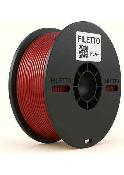 Filetto Pla+ Filament 1.75MM 1 kg - Ateş Kırmızı