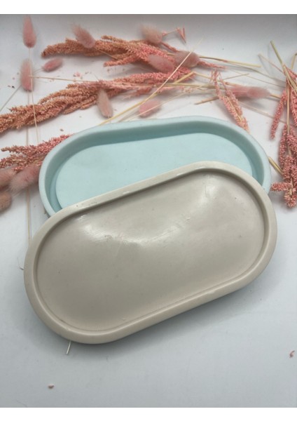 Taş Tozu Kalıbı -Küçük Bohem Tepsi Silikon Kalıp